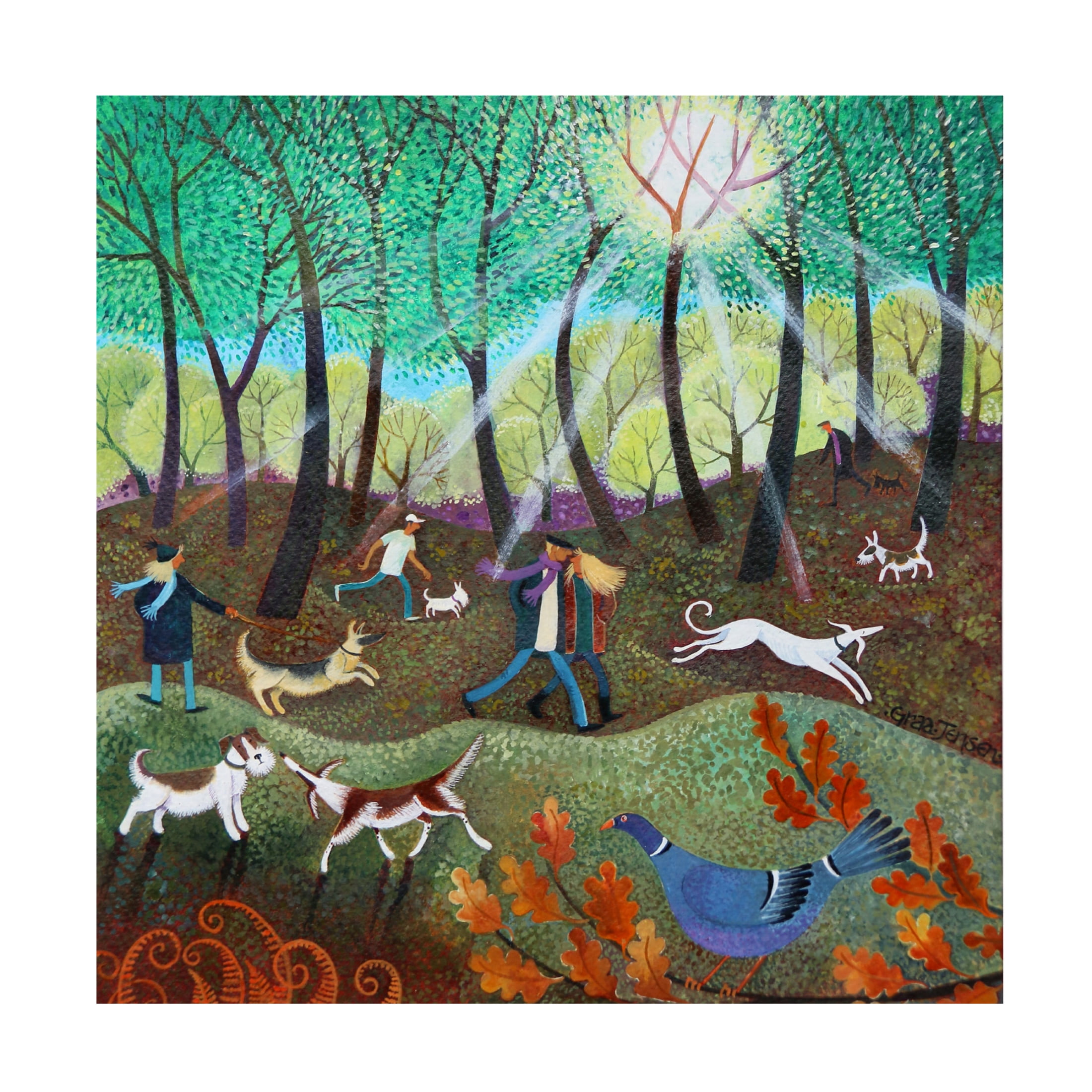Lisa Graa Jensen 'Sunburst, 2022' Canvas Art - 24 x 24 Inches
