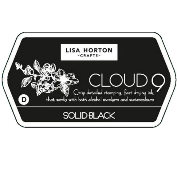 Lisa Horton Crafts Cloud 9 Dye Based Matte Blending Ink Pad-Black