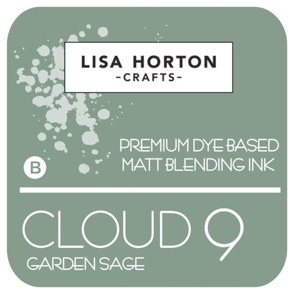 Lisa Horton Crafts Cloud 9 Dye Based Matte Blending Ink Pad-Garden Sage