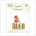 thumbnail image 1 of Lisa Horton Crafts Festive Robin A6 Layering Stencils & Die, 1 of 1