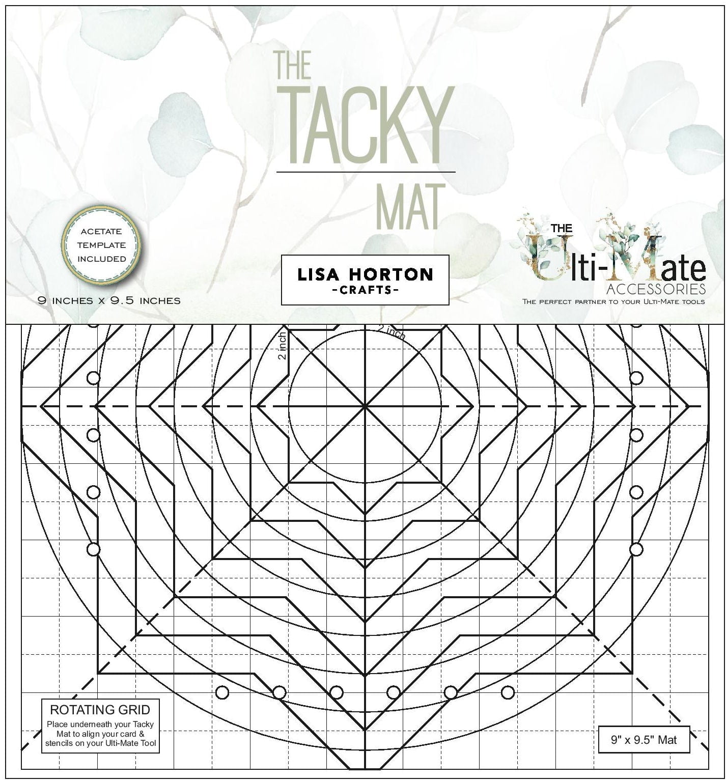 Lisa Horton Crafts The Tacky Mat-9"X9.5"