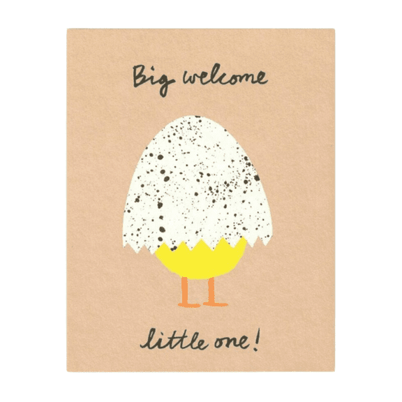 Lisa Jones Studio Lithograph Print Cards: Print Card (Big Welcome Little One!)