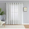 thumbnail image 1 of Lisa Knitted Lace Extra Wide Patio Panel Medallion Design with Scalloped Bottom (110" W x 84" L, Ivory), 1 of 3