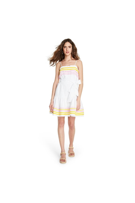 for Target Women's Ric Rac Tank Dress - White - (Medium)