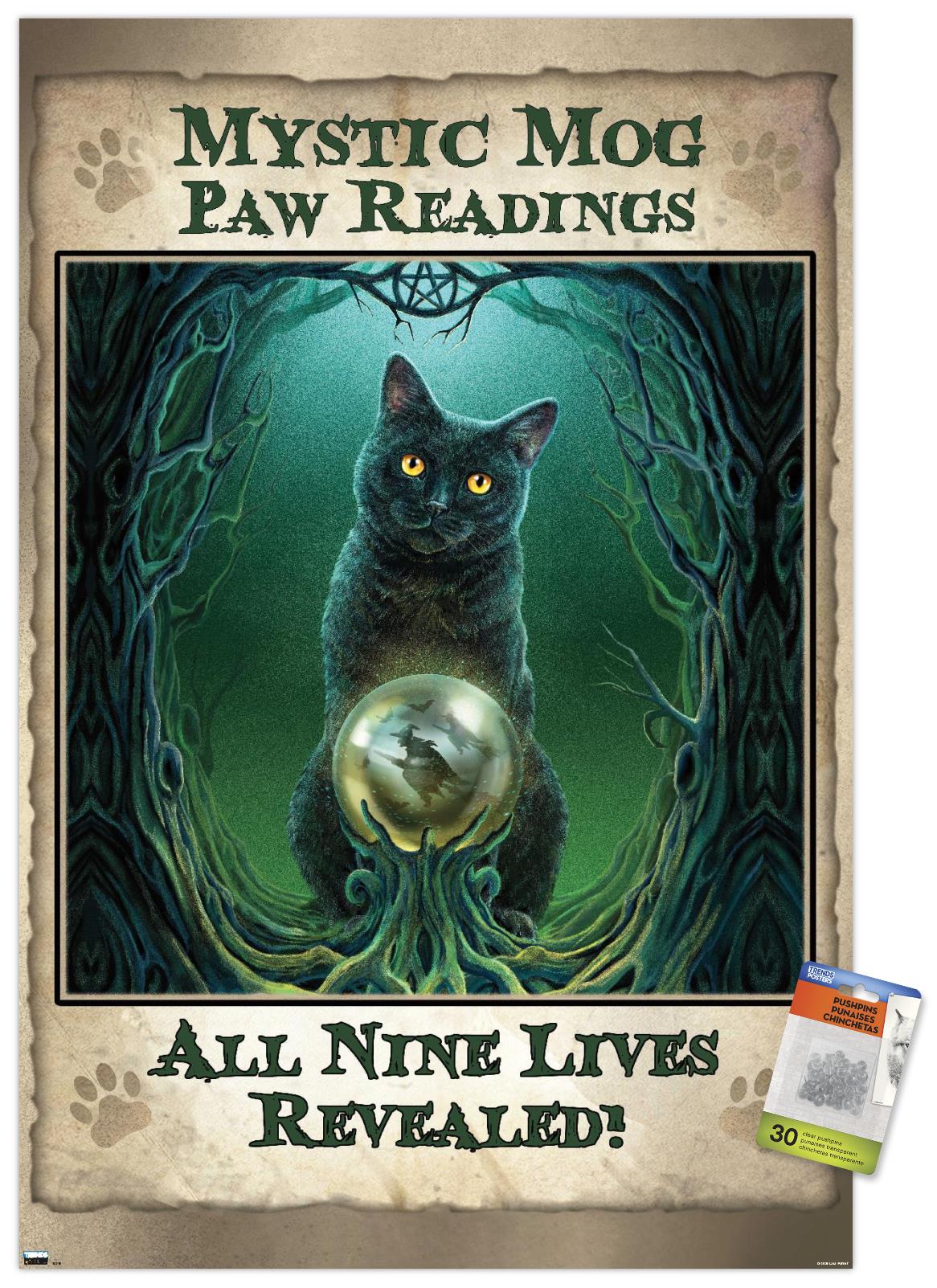 Lisa Parker - Mystic Mog Wall Poster with Pushpins, 22.375" x 34"