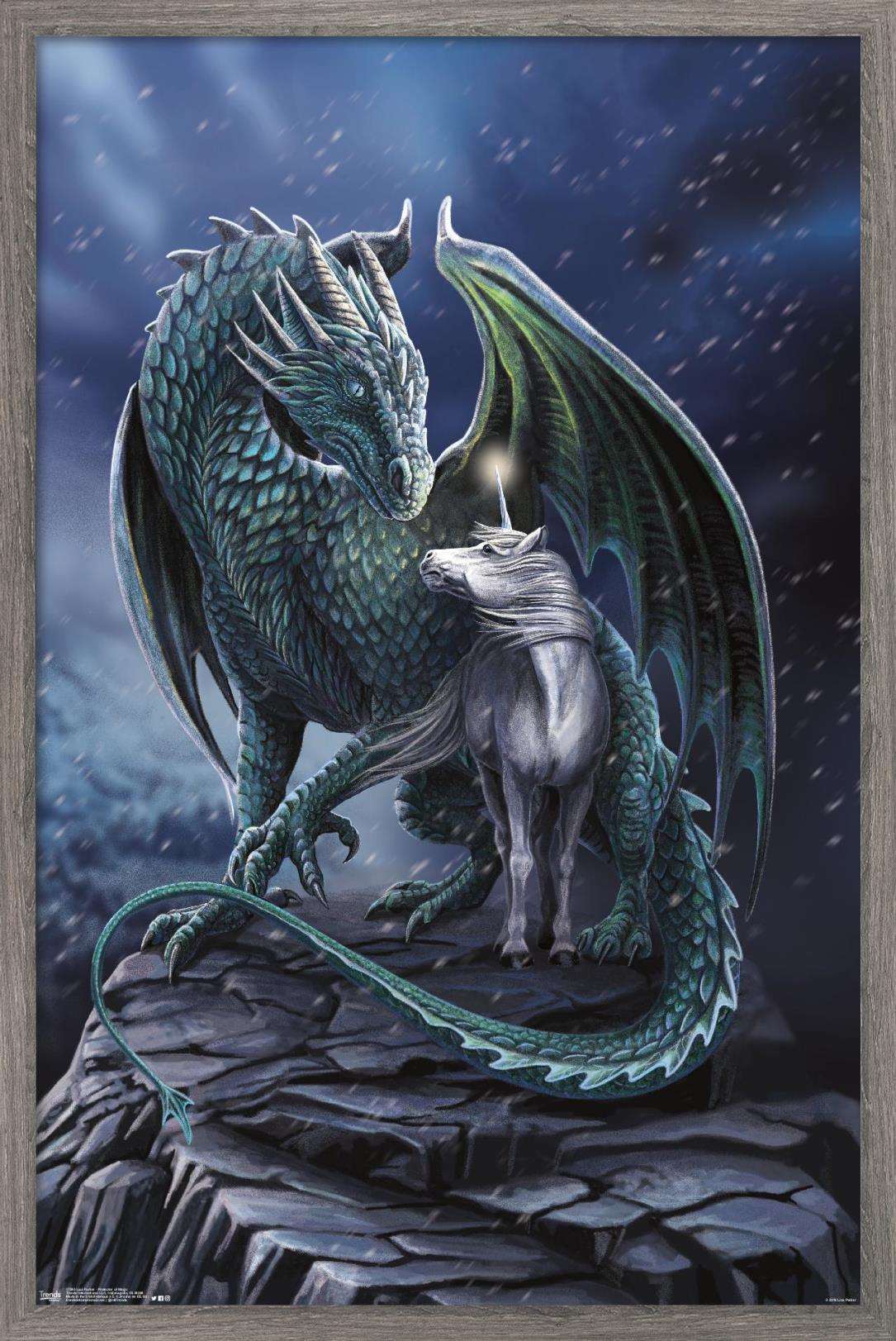 Lisa Parker - Protector Of Magic Wall Poster, 22.375" x 34", Framed