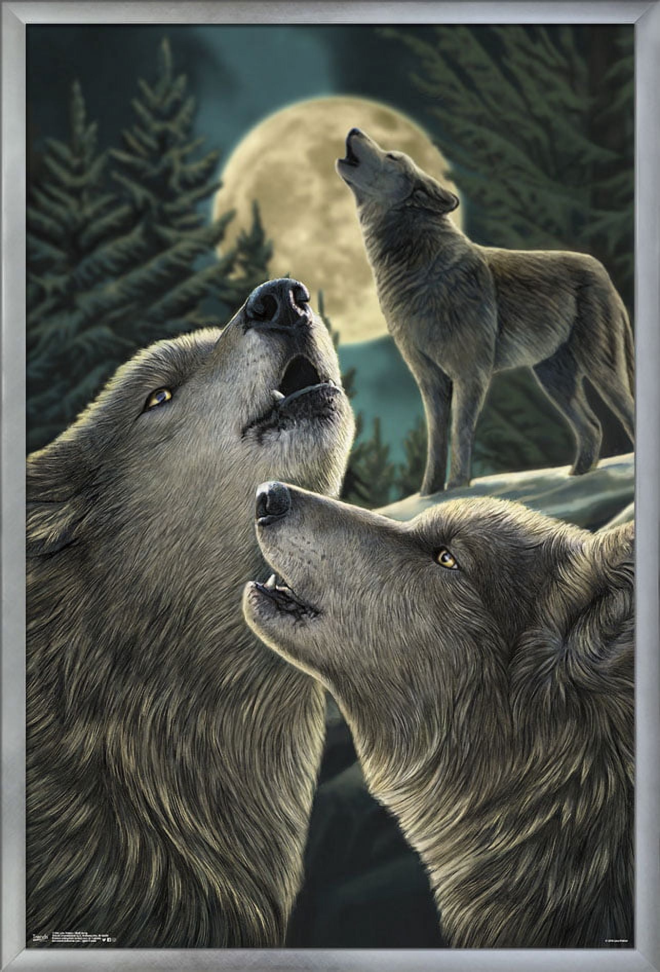 Lisa Parker - Wolf Song Wall Poster, 22.375" x 34", Framed