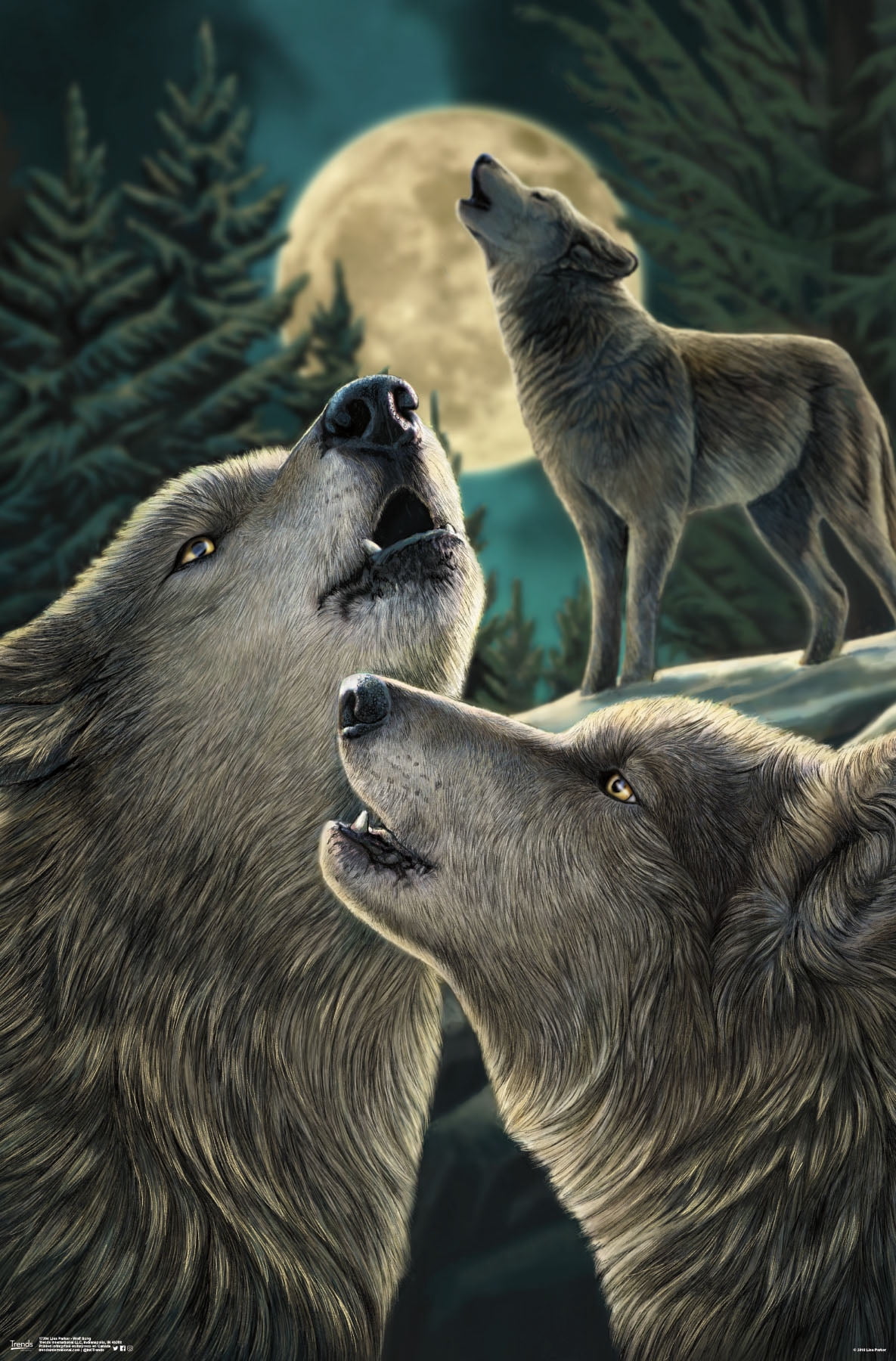 Lisa Parker - Wolf Song Wall Poster, 22.375" x 34"