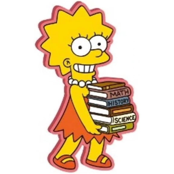 Lisa Simpson Rubber Magnet Soft Touch Fridge Magnet 4 inch, 1 count