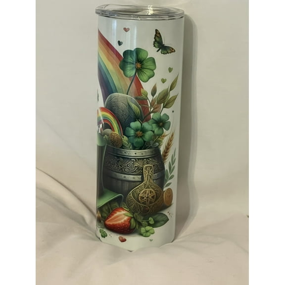 LisaB's World Color Changing Glow in the Dark St. Patrick's Day 20 oz Stainless Steel Tumbler