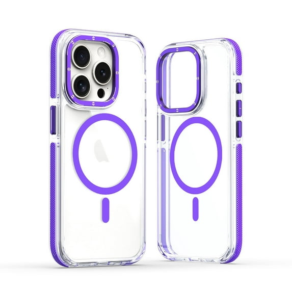 Lisade Clear Magnetic Case for iPhone 16 Pro Max/16Plus/16Pro/16 with Camera Protection for MagSafe Slim Full Body Protective Shockproof Cover