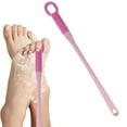 Lisade Long Handle Toe Brush, Foot Brush For Shower, Silicone Bristles