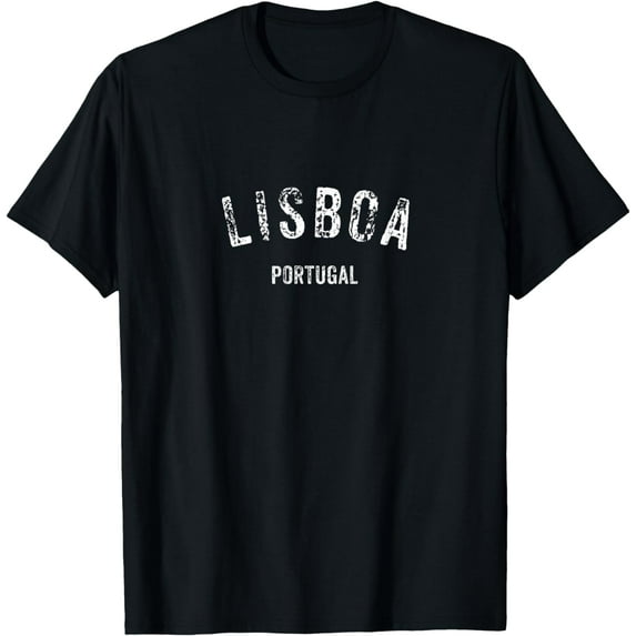 Lisboa Portugal Vintage Distressed Lisbon Travel Souvenir T-Shirt mens t shirt,black,women,funny,misfits,men,journey,t-shirt
