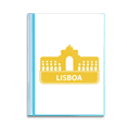 thumbnail image 1 of Lisboa Portugal Yellow Landmark Book Sheet Protectors Portfolio Binder Folder, 1 of 3