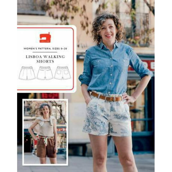 Lisboa Walking Shorts Pattern, Liesl & Co.