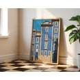 thumbnail image 1 of Lisbon Blue Tile Architecture Wall Art Print, Unframed Paper Poster 8x10in, 1 of 4