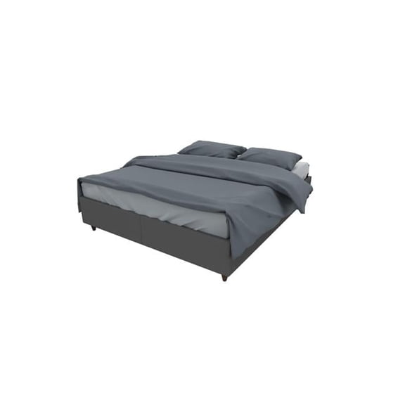 Lisbon Storage Base - Black - King Size - Smart Track Lungo - Elegant Design