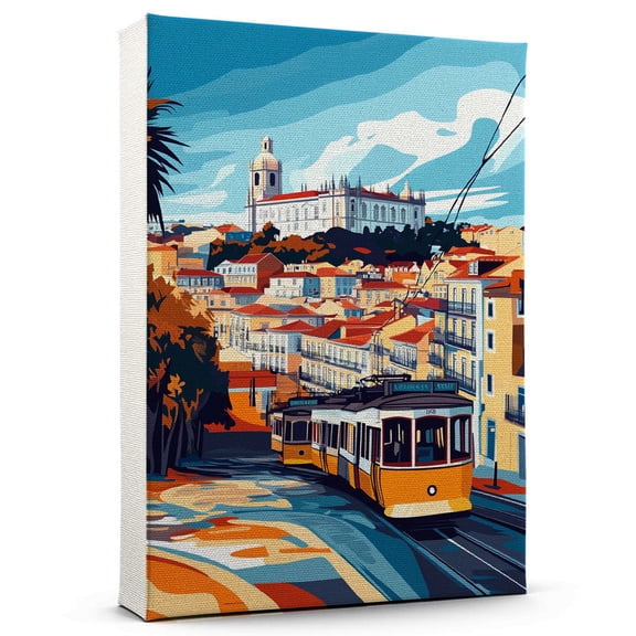 Lisbon Travel Canvass, Portugal Canvass Wall Art, Lisbon Canvas Decor Paintings, Portugal Pictures Canvas - 101AZ769
