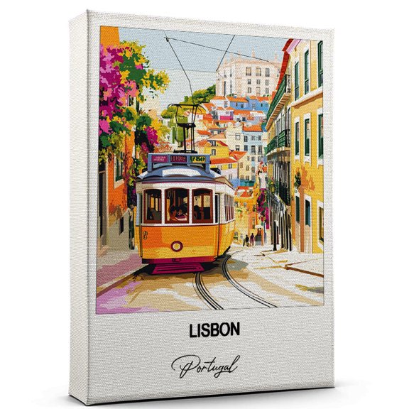 Lisbon Travel Wall Art  Portugal Canvas  Travel Wall Decor with Timeless Appeal  A Special Gift for Loved Ones