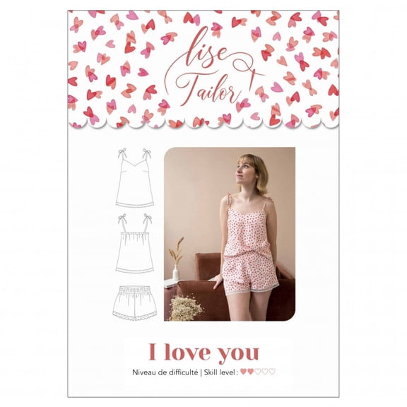 Lise Tailor Sewing Pattern I Love You Camisole Set Women 34 to 48