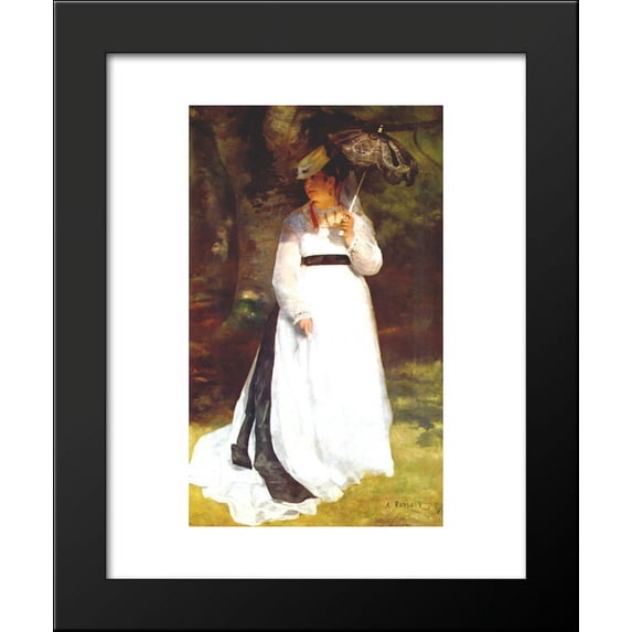 Lise with Umbrella 20x24 Framed Art Print by Renoir, Pierre Auguste