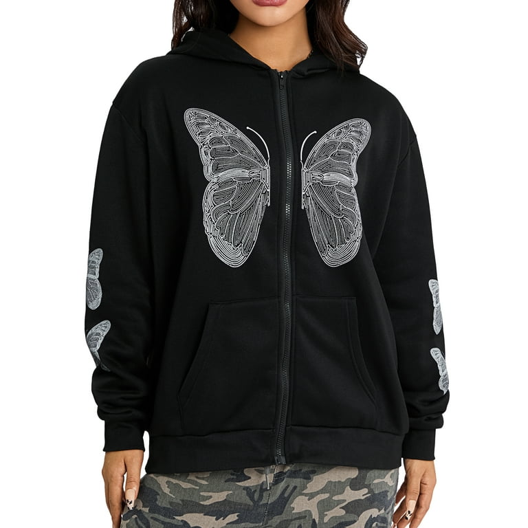 Aesthetic zip up hoodies online