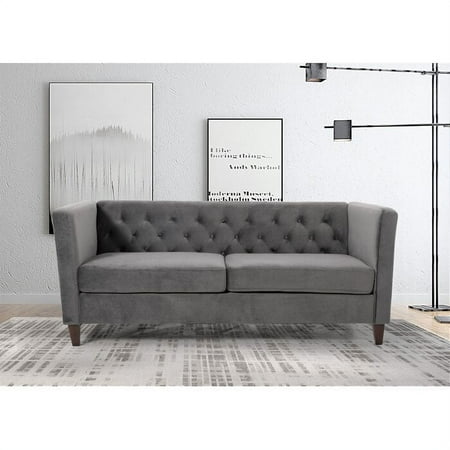 Lisette 73.3'' Velvet Square Arm Sofa