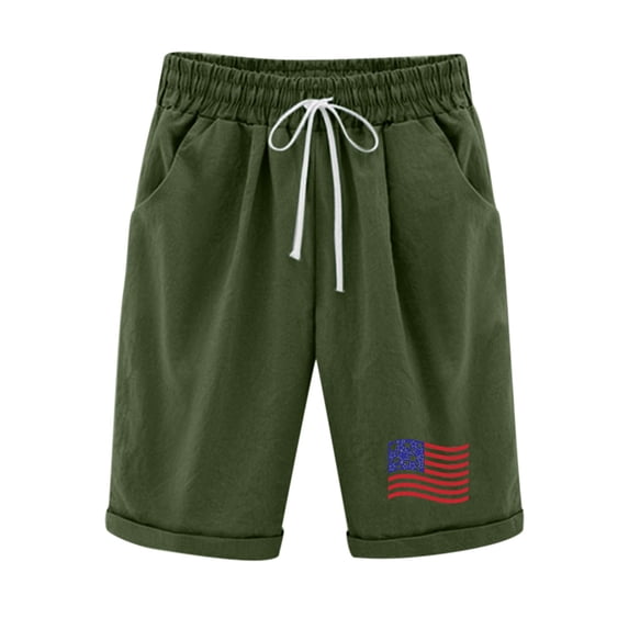 Lisgai 2023 Women's Bermuda Shorts Jersey Shorts,Plus Size Long Shorts for Women Knee Length Lounge Athletic Drawstring Elastic Waist Shorts