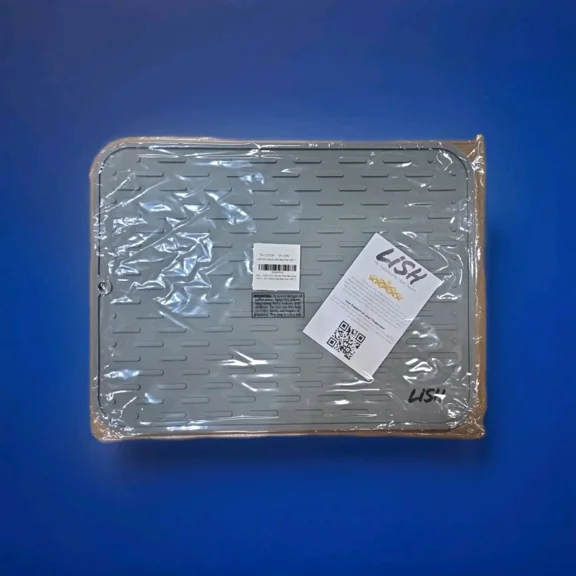 Lish Large Silicone Dish Drying Mat For Kitchen Counter Or Under Sink 16" X 12"