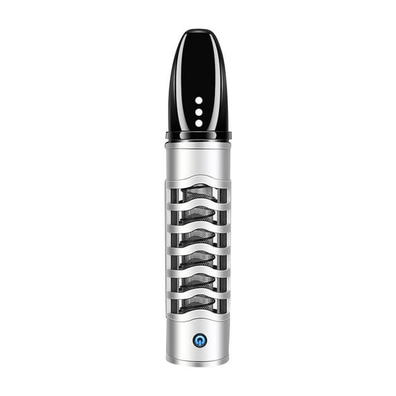 Lisho Portable Ashtray,Outdoor Ashtray,Smokeless Ashtray for Smell Proof,Personalized Cigars Ashtray,Car USB Charging Ashtray Lazy,Smokeless Ashtray,Four Colors,1PC(Silver)