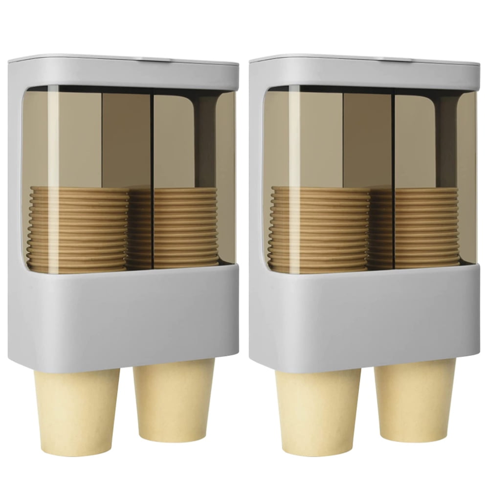 Lishuaiier 2PCS Water Cooler Cup Dispenser, Small Bathroom Cup Holder