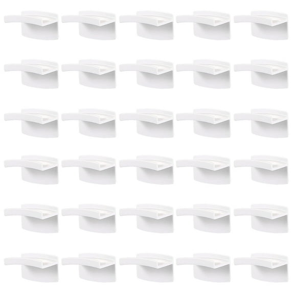 Lishuaiier 30 Pieces Hat Rack Hat Holder Organizer for Wall Hats Hanger Adhesive Hat Hooks Baseball Cap Display Rack Curved Shelf Hanger for Door, Closet, Office, Bedroom