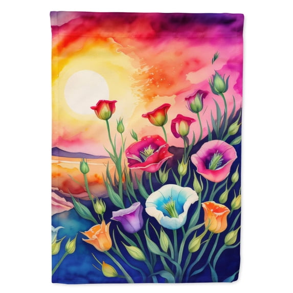 Lisianthus in Color House Flag