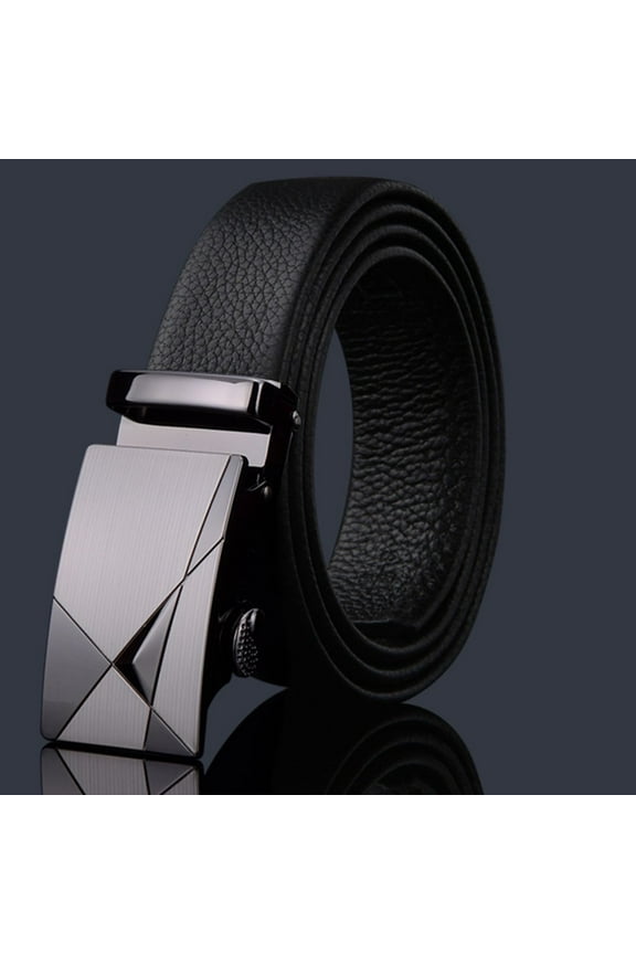 Belt Mens Belt, Ratchet Belt Leather, Slide Belt With Easier Adjustable Buckle G One Size