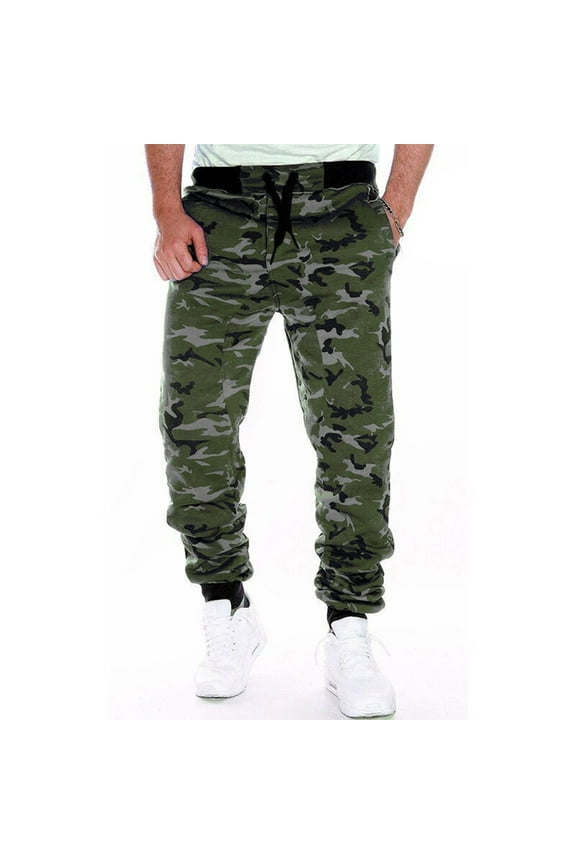 Cargo Pants For Men Male Camouflage Print Loose Casual Fashion Long Pants Trousers Camouflage Xl