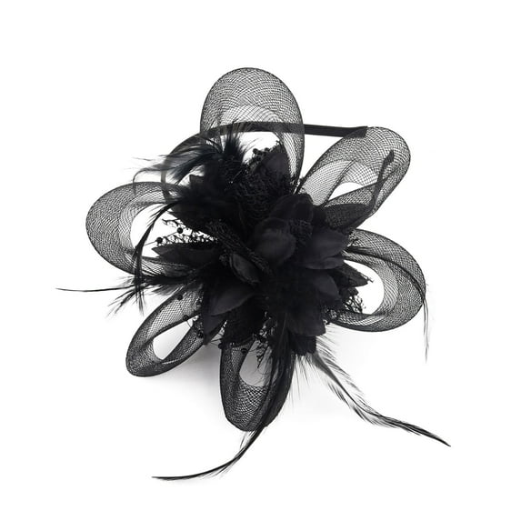 Lisingtool Clearance Hats for Women Cocktail Headband Girl Lady Hat Headwear Church Feather Clip Fascinators Hat Wedding Party Cap for Women One Size