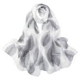 thumbnail image 1 of Lisingtool Clearance Scarfs For Women Lightweight Print Floral Pattern Scarf Shawl Fashion Scarves Sunscreen Shawls And Wraps For Spring Gray Clearance Sale, 1 of 3