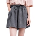 thumbnail image 1 of Lisingtool Clearance Shorts for Women Workout Shorts Women Cotton and Shorts Women's Casual Large Size Printed Plaid Pants Versatile Wide Legs S-3XL Clearance sale, 1 of 5