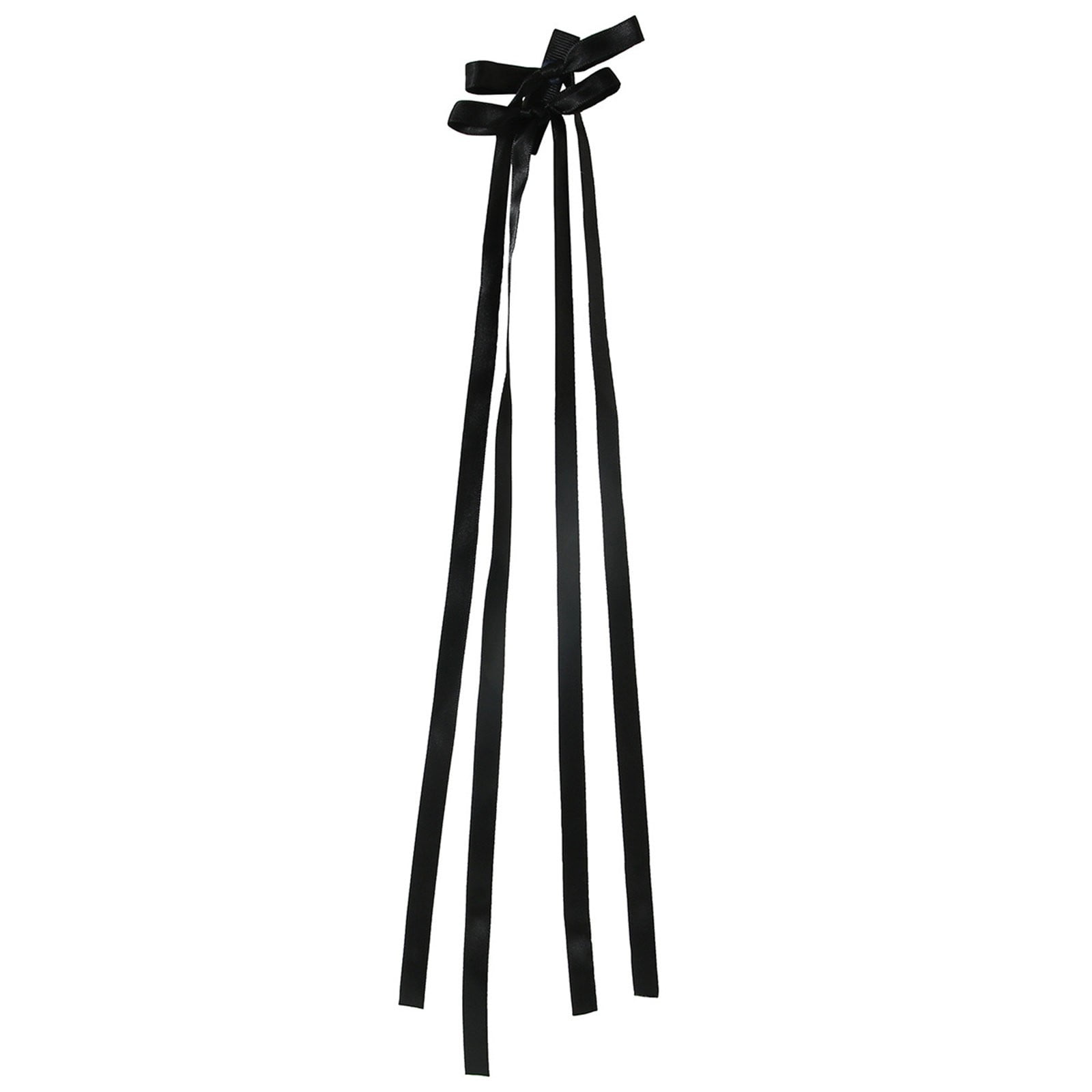 Lisingtool Clearance Silky Satin Hair Bows With Tassel For Women Tassel