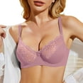 thumbnail image 1 of Lisingtool Clearance Sports Bras for Women Womens Underwire Bra Lace Floral Bra Unlined Unpadded Plus Size Full Coverage Bra S-XL Clearance sale, 1 of 5
