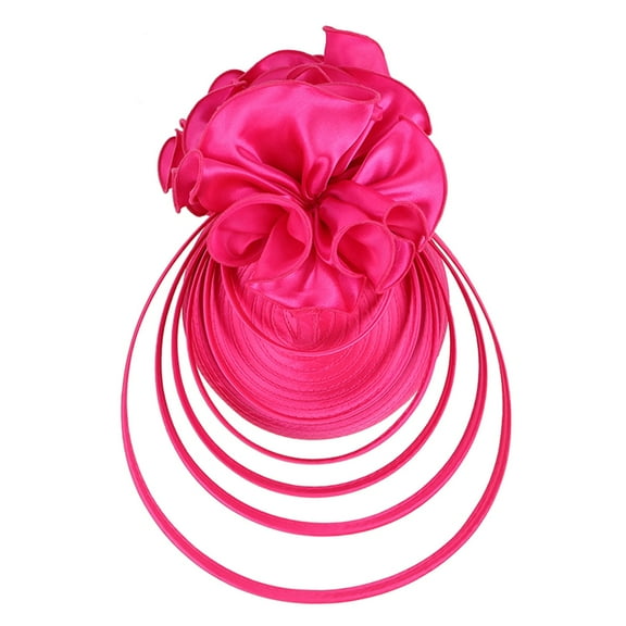 Lisingtool Clearance Tea Party Fascinator Kentuckys Derbys Hat Fascinator Pillbox Hat Headband For Cocktail Pink Clearance Sale