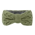 thumbnail image 1 of Lisingtool Clearance Warm Winter Headbands for Women Cable Crochet Turban Ear Warmer Headband Gifts 1Pack Army Green Clearance Sale, 1 of 4
