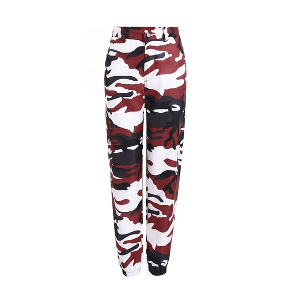 Lisingtool Women's Pants Ladies Casual Leggings Camouflage Workwear Denim Casual Pants Harem Pants M-3XL