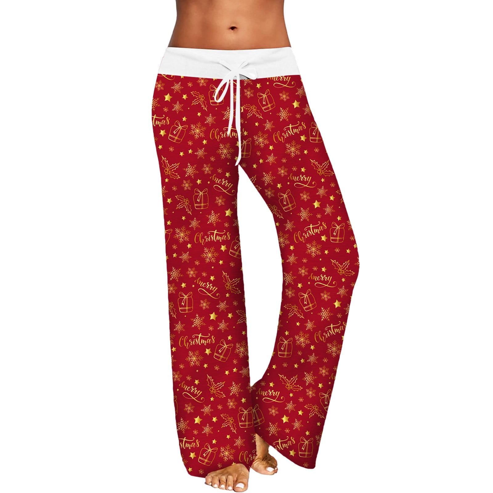 Lisingtool Pajamas for Women Womens Leisure Pants Christmas