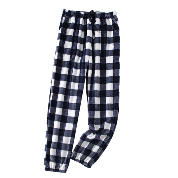 Lisingtool Spring Casual Pants for Women Women'S Casual Pajama Checkered With Pockets Pants Comfortable Plaid Loose Trousers