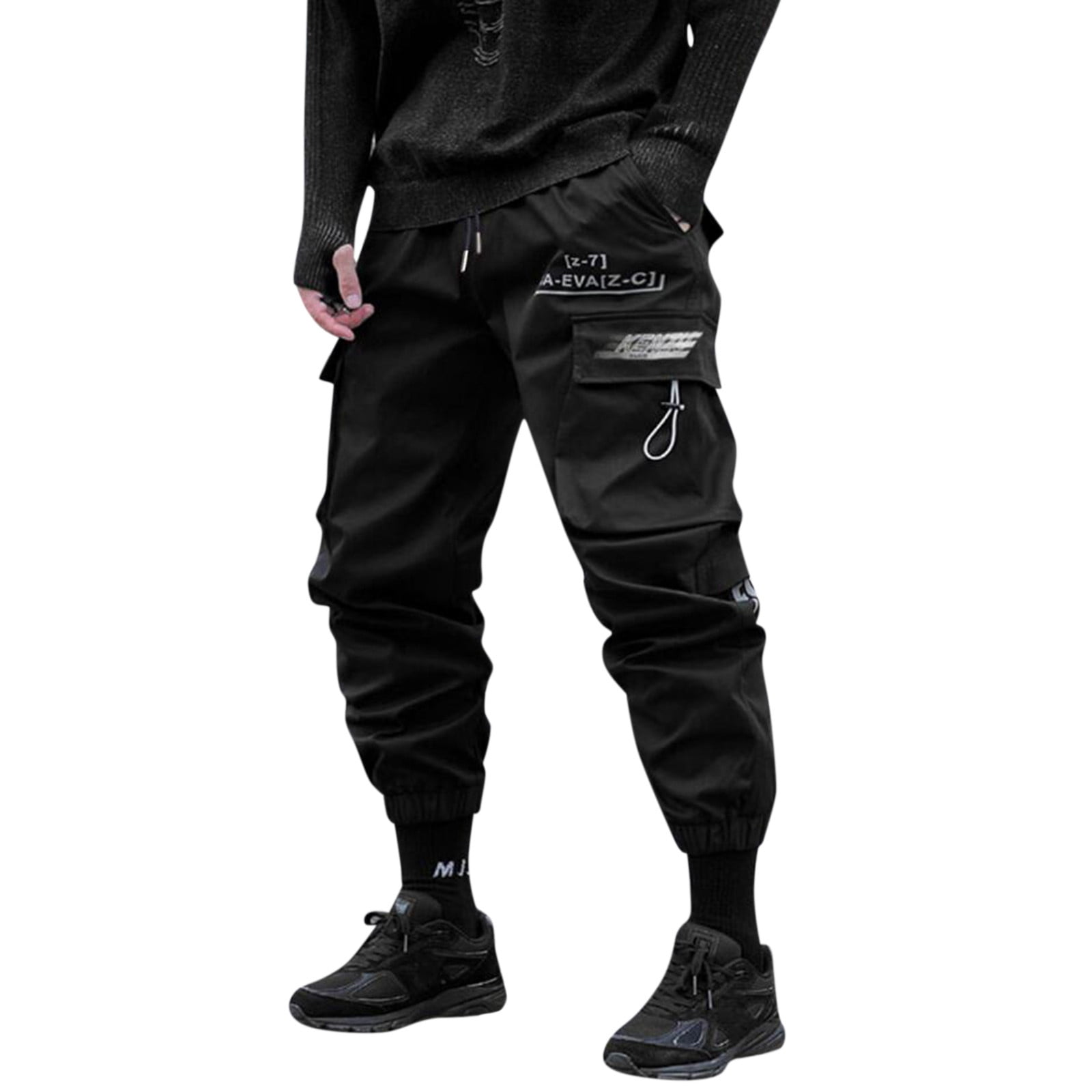 Lisingtool Sweatpants for Men Male Solid Color Casual Fashion Long