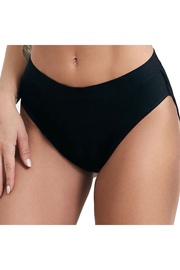 Swim Shorts Women Bikini Bottom Mid Waisted Swim Bottoms for Teens Women Swimsuit Women Women's Bikini Swimsuits Black