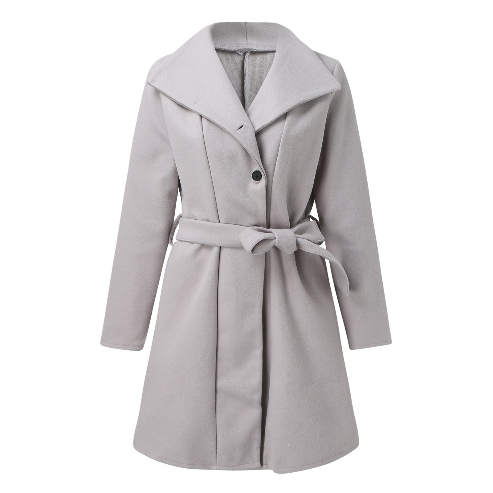 Lisingtool Winter Coats for Women Ladies Long Sleeved Mid Length Jacket ...