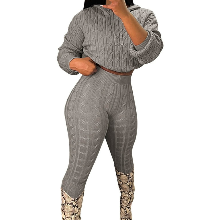 Womens sweater pants set best sale