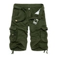 thumbnail image 1 of Lisingtool cargo shorts for men Men's Cargo Short Casual Cotton Shorts Work Short For Outdoor Short mens shorts Green, 1 of 2